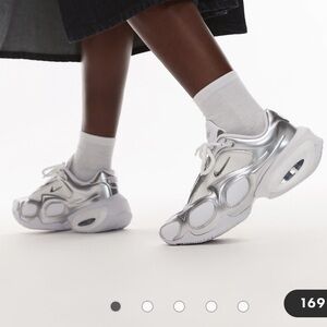 Nike Women’s White and Silver Sneakers- Nike Air Max Muse